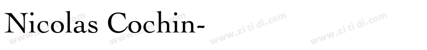 Nicolas Cochin字体转换